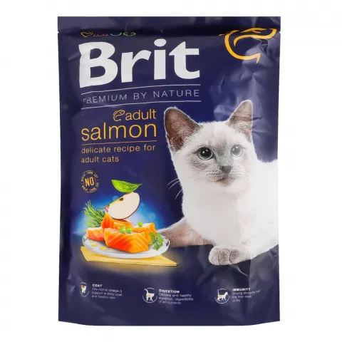 Корм д/котів Brit Premium by Nature 1,5 кг з лососем