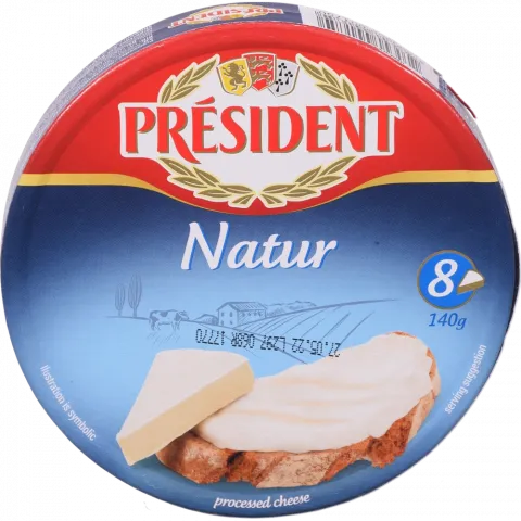 Сир Президент плавл. 140 г Natur