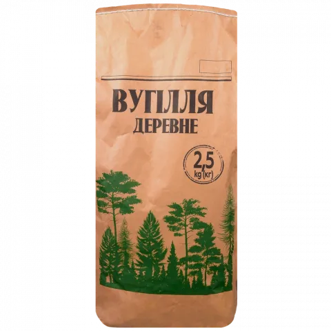 Вугілля 7` 2,5 кг деревне`