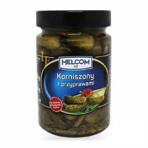 Конс Корнішони Helcom 680 г кисло-солодкі И482 (Індія)