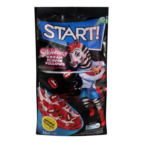 Сухий сніданок Старт Подушечки 300 г Полуниця та вершки