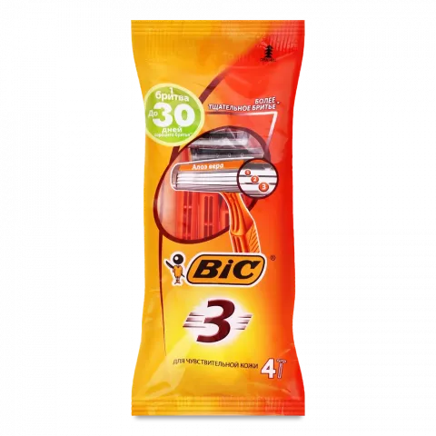 Станок д/гоління BIC 4 шт. Сенсетив 3 леза
