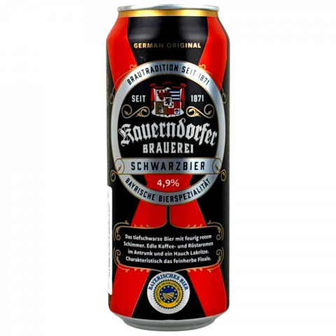 Пиво Kauerndorfer Schwarzbier 0,5л з/б 4,9 (Німеччина)