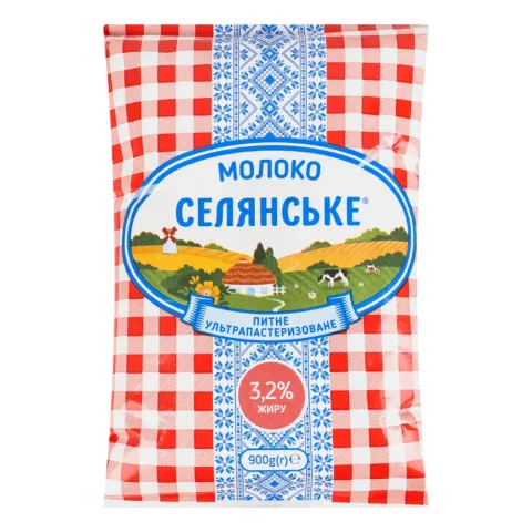 Молоко Селянське 900 г 3,2