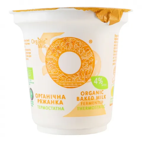 Ряжанка Organic Milk органіч. термостат. 4,0 250 г