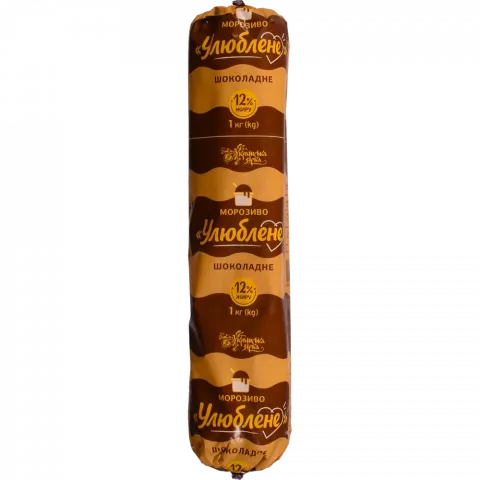Морозиво Українська зірка 1 кг Улюблене шоколадне