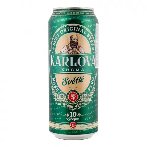 Пиво Karlova 0,5 з/б Krcma Svetle світле 4И475