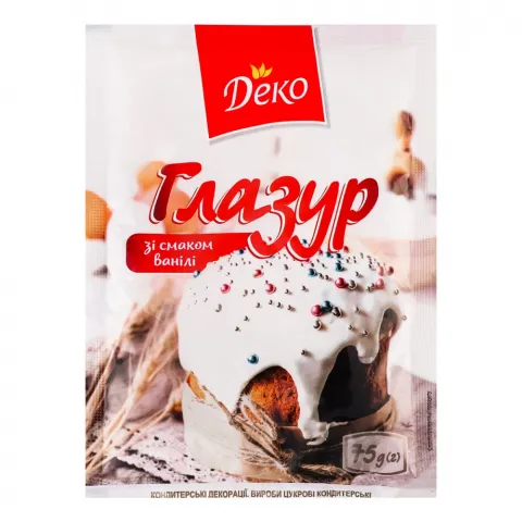 Глазур Деко 75 г Ванільна