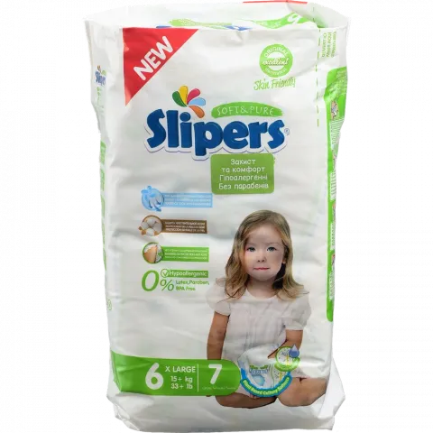 Підг. Slipers S-206 6 Large 7 шт. (15+ кг) И295 (Туреччина)