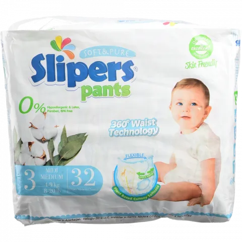 Підг.-трусики Slipers EP-203 3 Midi 32 шт. (4-9 кг) И196 (Туреччина)