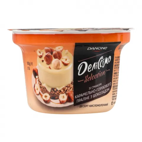 Десерт Деліссімо 5 180 г зі смаком карамельно-горіхового праліне