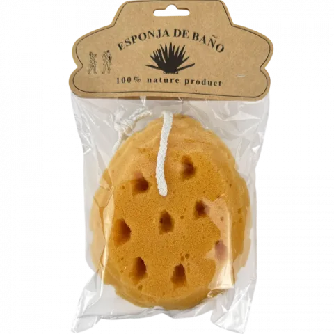 Мочалка-губка д/тіла кругла 15,5х13х6,8 см15024-1 И574