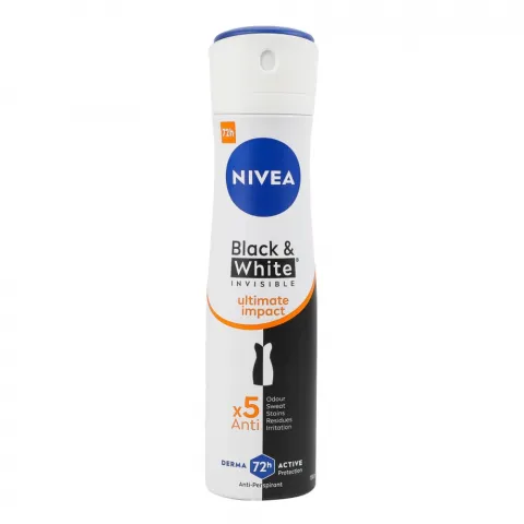 Дезодор Nivea 150 мл deo спрей чорне та біле Невидимий Extra