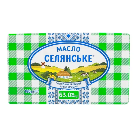 Масло Селянське 63 180 г Бутербродне
