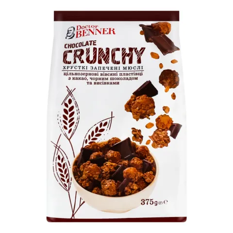 Кранчі Dr.Benner 375 г Шоколадні