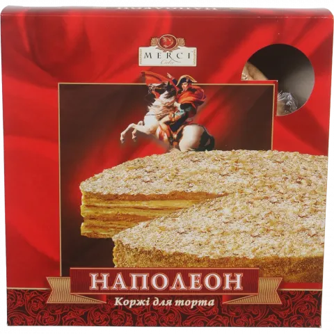 Коржі д/торта Мерсі 400 г12 Наполеон