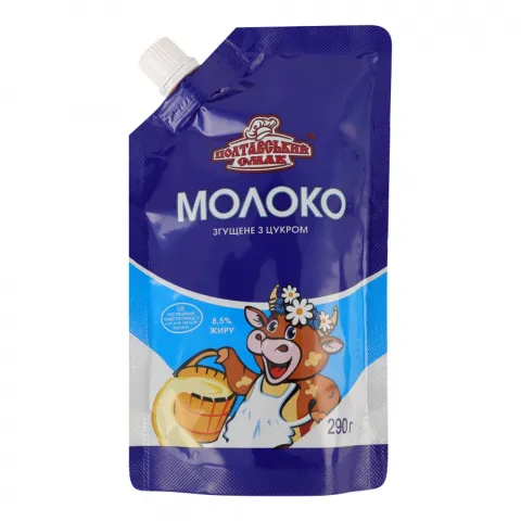 Молоко згущ. Полтавський смак 8,5 290 г д/пак. з цукром