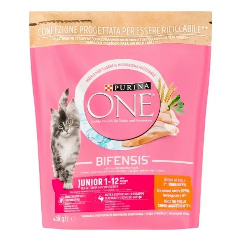 Корм д/кошенят One 450 г Курка, рис