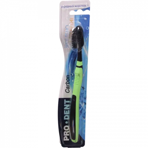 Зуб. щітка PRO-DENT середньої жорсткості Carbon
