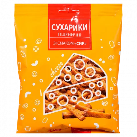 Сухарики Субота пшеничні 90 г зі смаком сиру