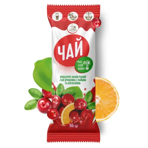 Концентрат Смакуйте 50 г Журавлина з лаймом та апельсином