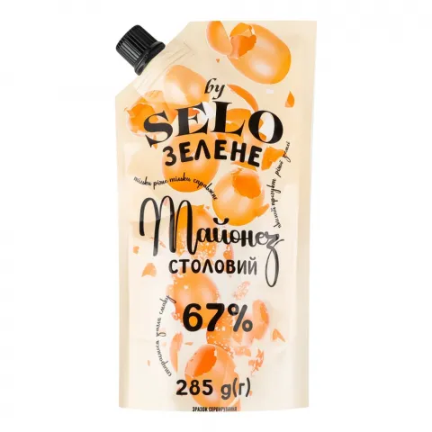 Майонез Selo Зелене 285 г д/пак. Столовий 67