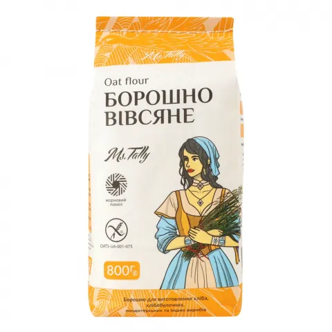 Борошно MsTally 800 г Вівсяне