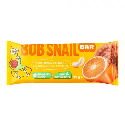 Батончик Равлик Боб 35 г Хурма-Апельсин-Кешю-Кріспи Кіноа