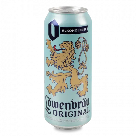 Пиво Lowenbrau 0,5 л з/б б/алк.