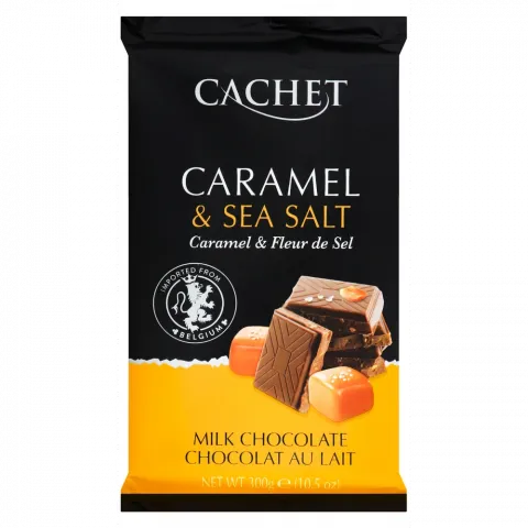 Шок Cachet 300 г мол. з карамеллю і Флер де Сіль (Бельгія)