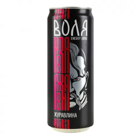 Напій б/алк. Воля Моршинська 0,33 л з/б Енерджі Журавлина