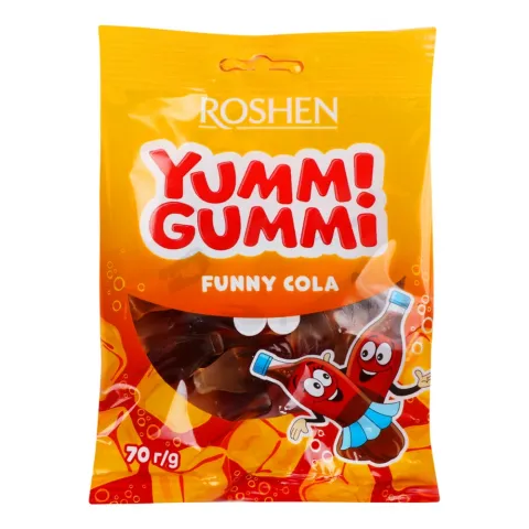Жувальні Цукерки Рошен 70 г Yummi Gummi Funny Cola