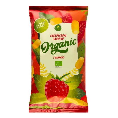 Кукурудзяні палички Екород 70 г Малинові органічні