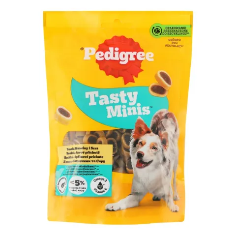 Корм д/собак Педігрі Tasty Minis 140 г з ялов. та сиром