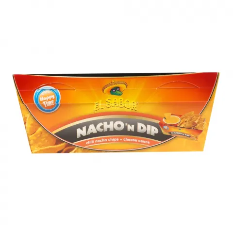 Чипси кукурудз. EL Sabor 175 г начо (Чипси чилі 85 г + соус сирний 90 г) (Греція) И831