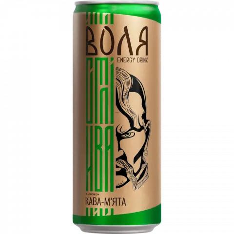 Напій б/алк. Воля Моршинська 0,33 л з/б Енерджі Кава-М`ята