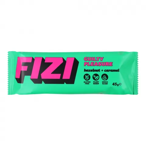 Батончик Fizi 45 г Hazelnut-caramel  у шок. глазурі