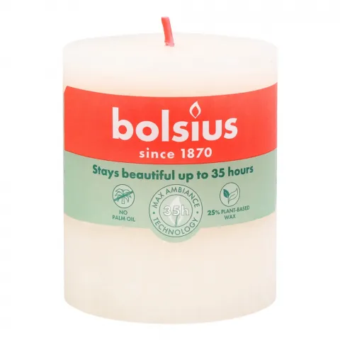 Свіча Bolsius 80/68 рустік М`яка перлина, 35 год., арт. 103668780305