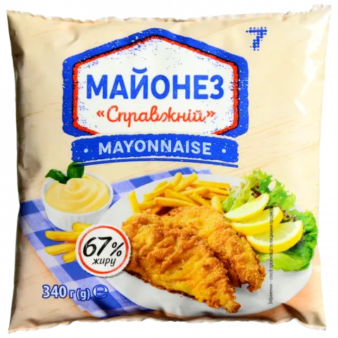 Майонез 7` 67 340 г ф/пак. Справжній`