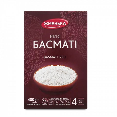 Рис Жменька 400 г карт. Басматі