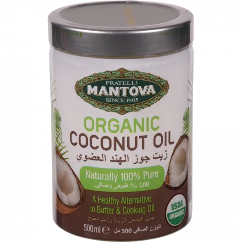 Олія Мантова 0,5 л скл. Кокосова органіч. (Італія)