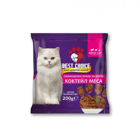 Корм д/котів Best Choice зі змішаним м`ясом 200г И903