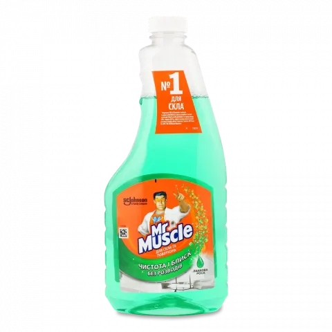 Засіб Mr.Muscle 500 мл д/вікон зелений запаска