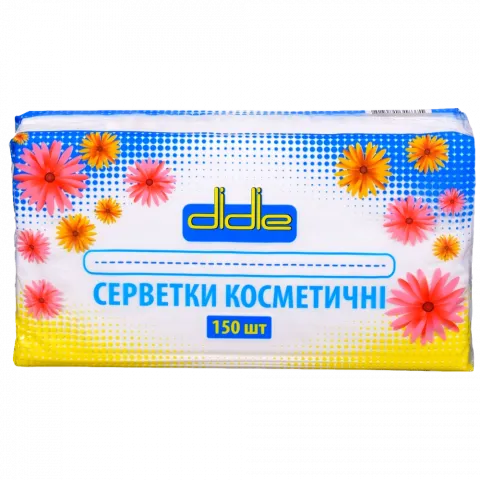 Серветки в кор. Didie 150 шт. косметичні м`яка уп.