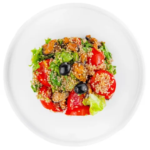 Салат з Кеноа та мідіями  вага Кулінар