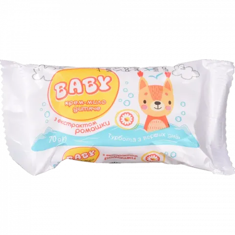 Крем-мило дит. Baby 70 г з екстрактом ромашки