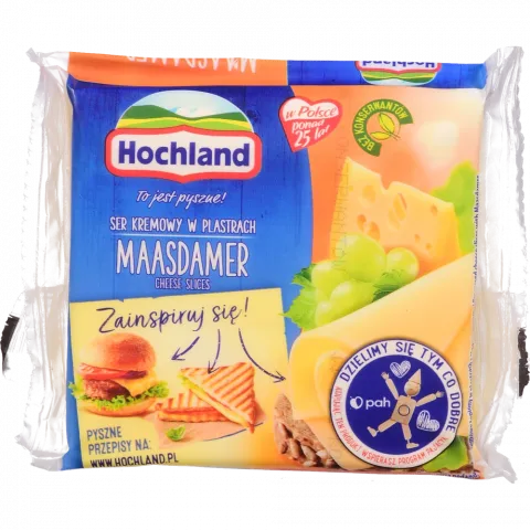 Сир Hochland тостовий 130 г Маасдамер (Польща)