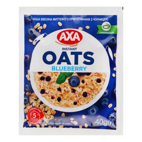 Каша АХА вівсяна 40 г Чорниця