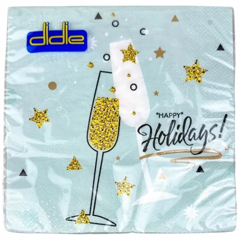 Серветки Didie 18 шт. 3333 3-х шар Шампанське