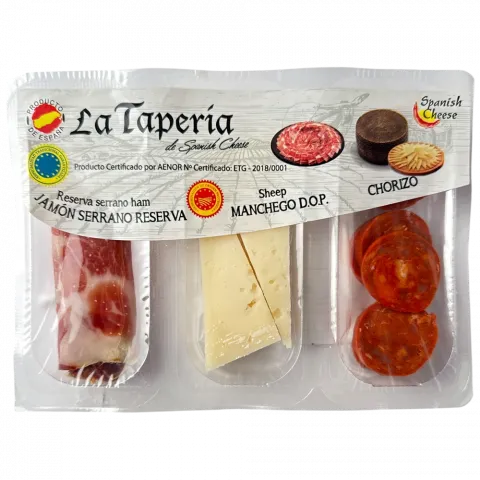 Асорті сирне та м`ясне Tripack La Tape 120г (Іспанія)
